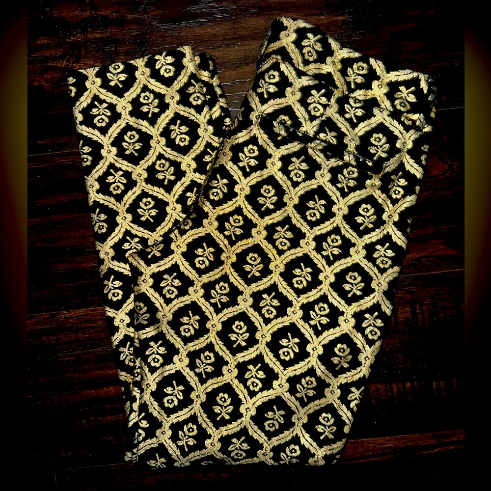 🌟 Old Navy Gold Jacquard Pant